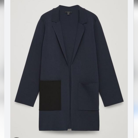 COS Jackets & Blazers - Cos Navy Blue Blazer Cardigian